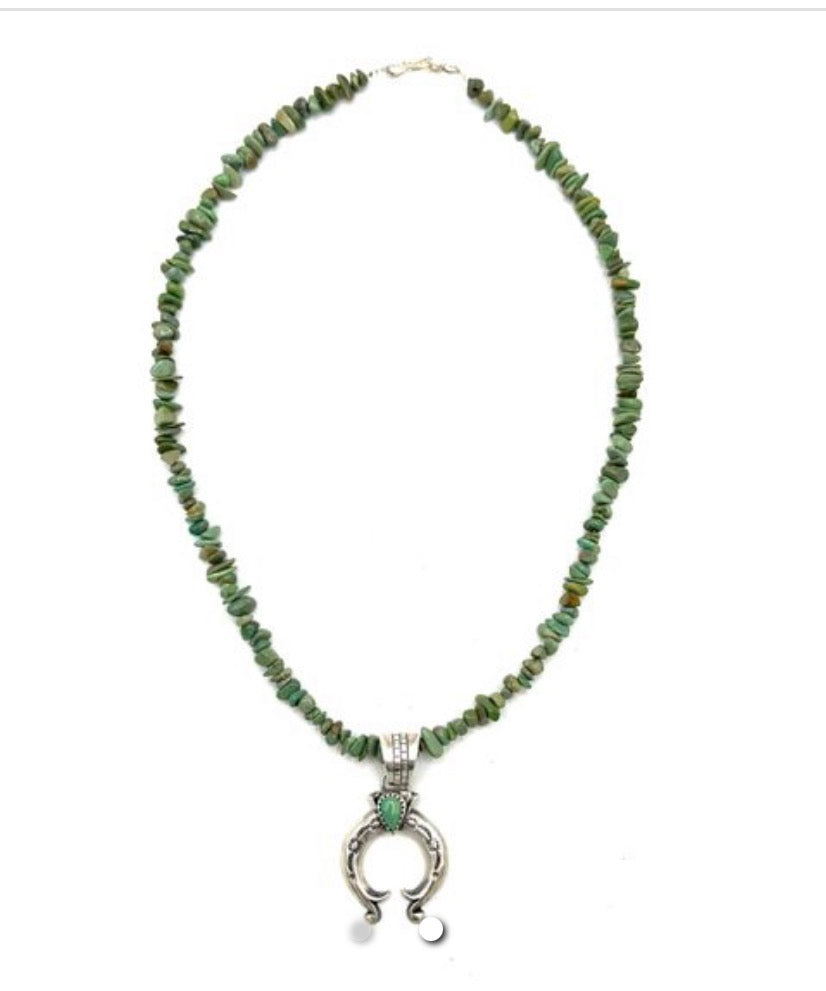 Navajo Handmade Sonoran & Kingman Necklace - SharonMcCarthy