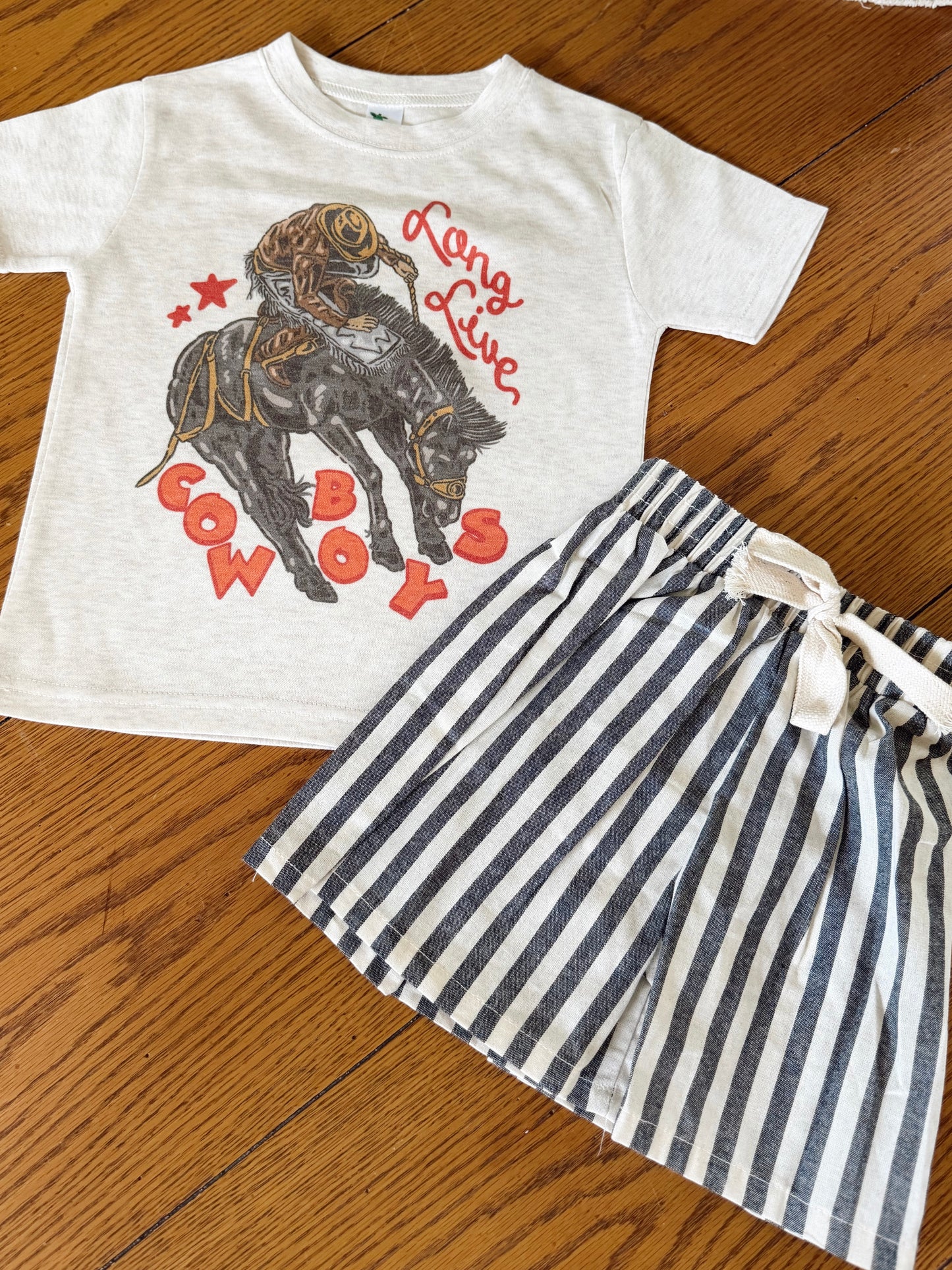 Kids Long Live Cowboy Tee