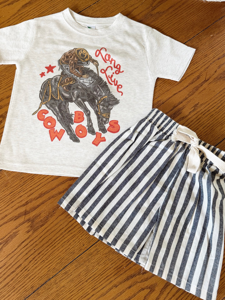 Kids Long Live Cowboy Tee