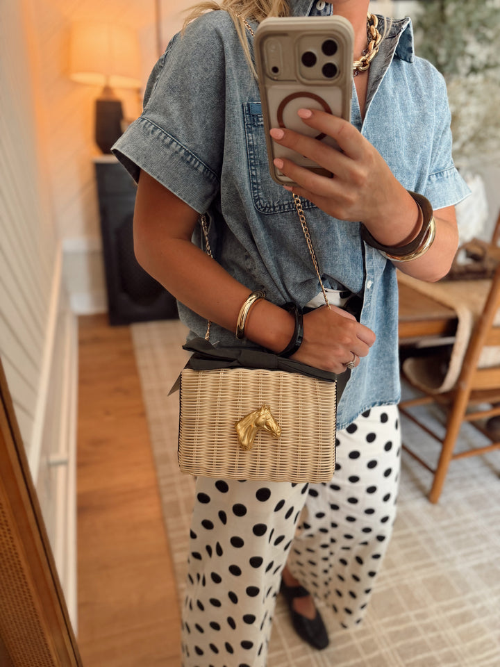 Derby Bow Clutch - Black