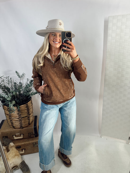 SILVER CREEK ZIP Top *CHOC