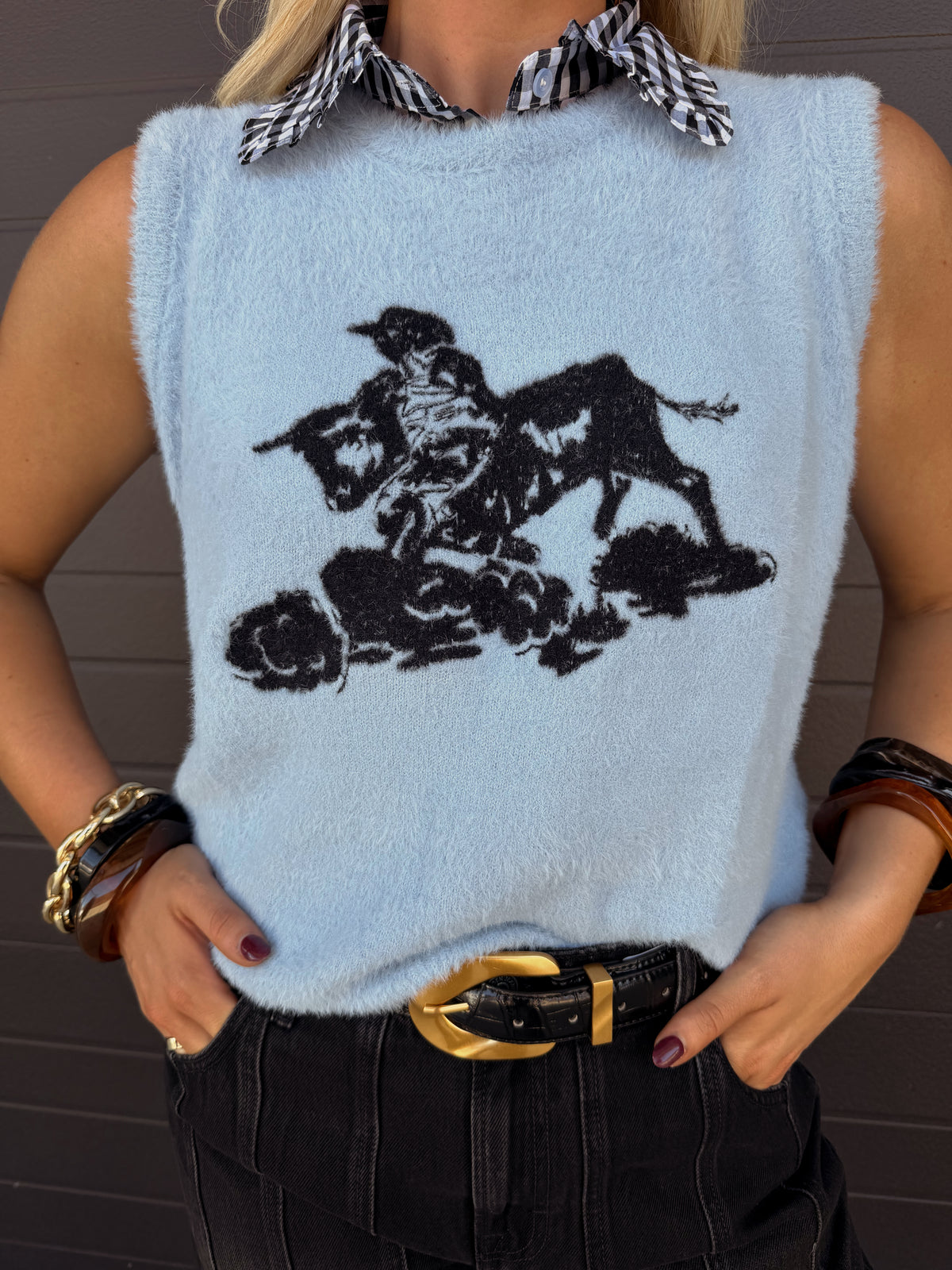 Fuzz Ranch Sweater Vest *Wrangler