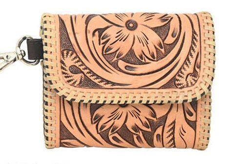 Heritage Credit Card/Coin Holder *Natural W Whipstitch