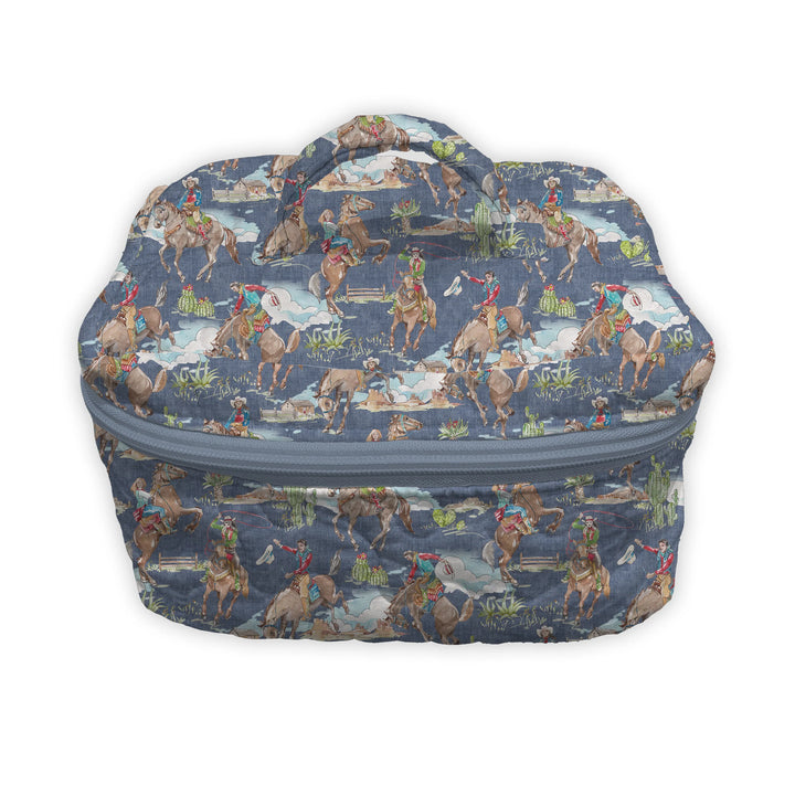 Birdie Chambray Quilted Travel Case