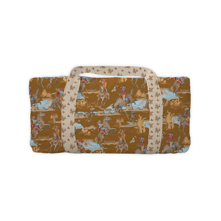 Birdie Gold Quilted Duffle Bag