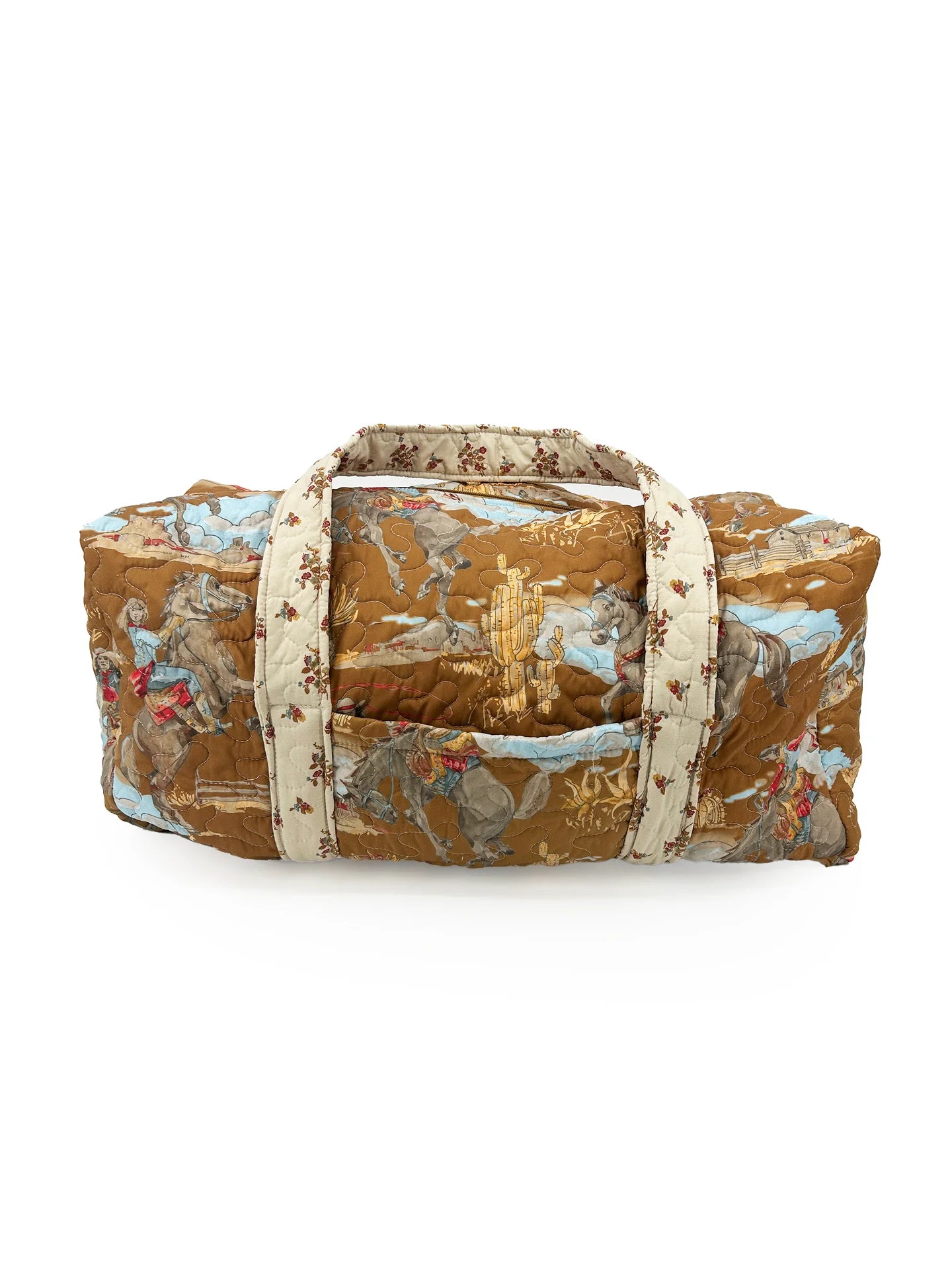 Birdie Gold Quilted Duffle Bag