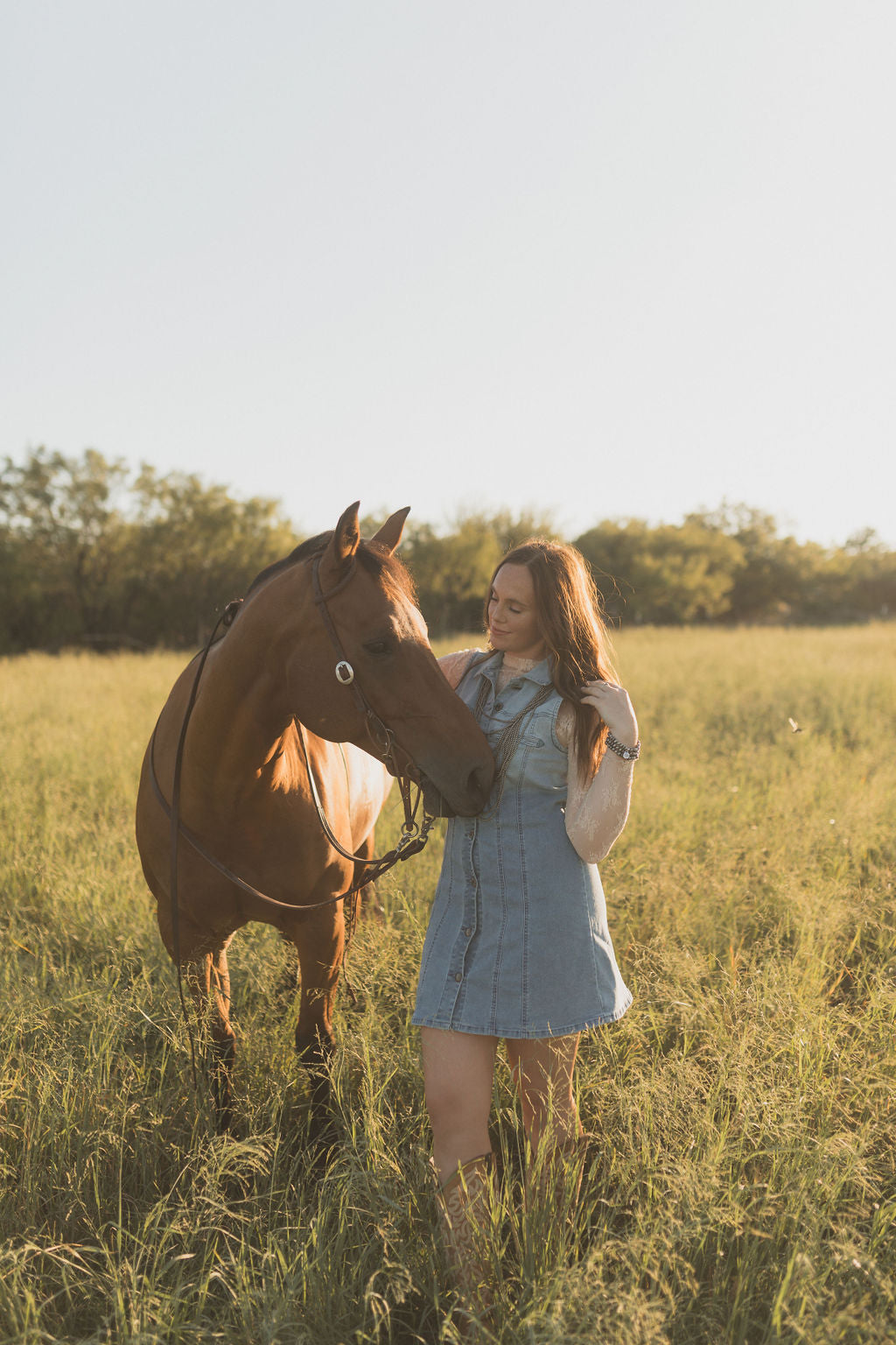 Sweetheart Denim Dress