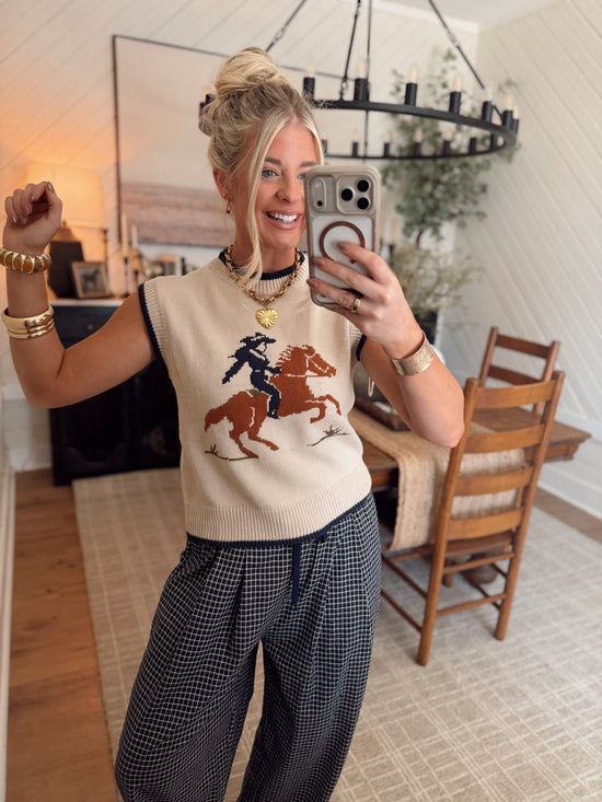 Pony Express Sweater Vest