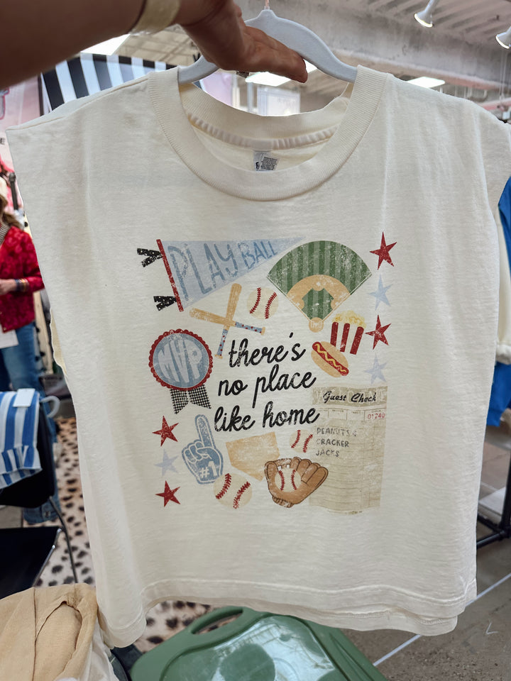 No Place Like Home Baseball Collage Tank