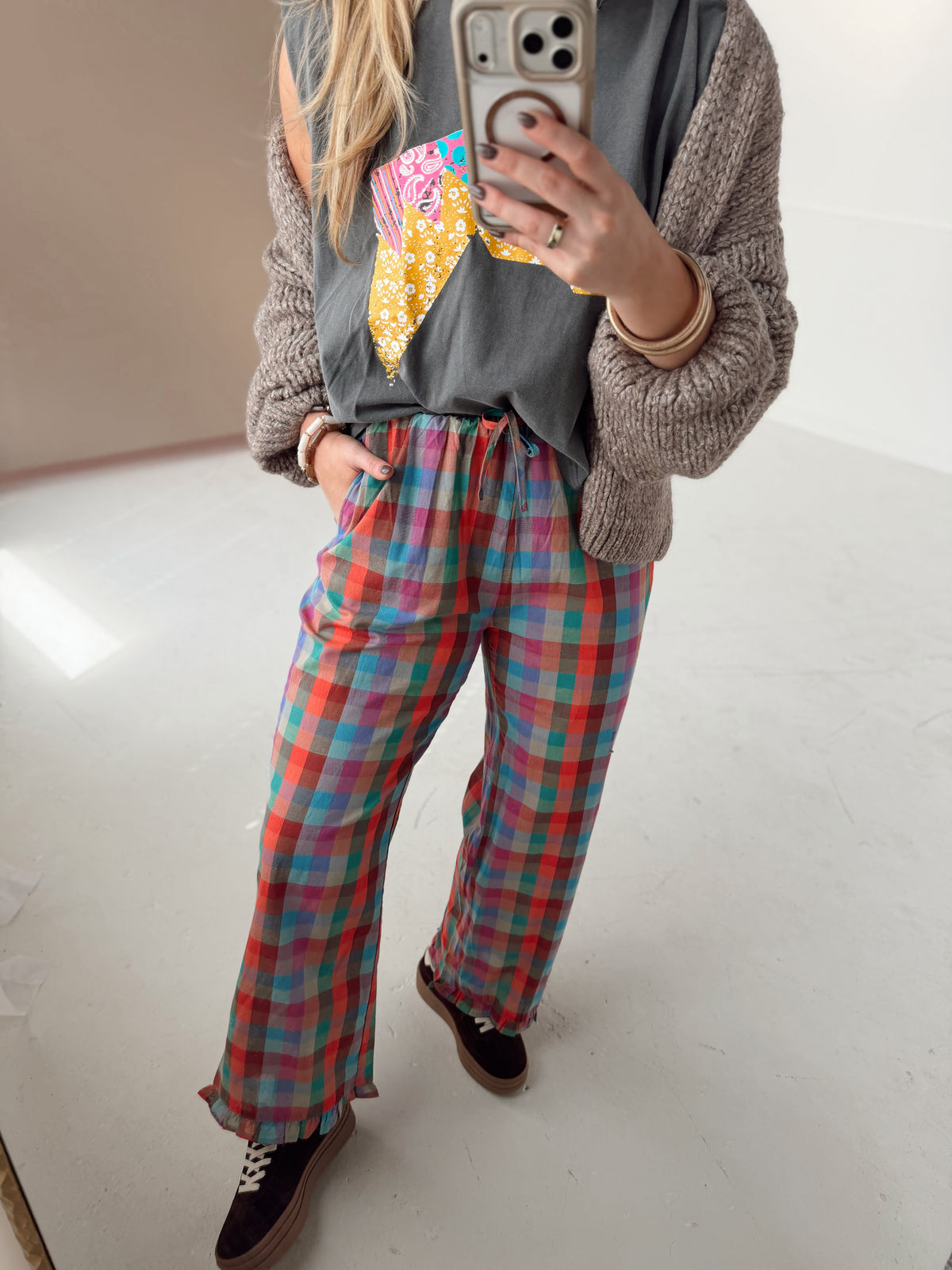 Rosalie Plaid Pants