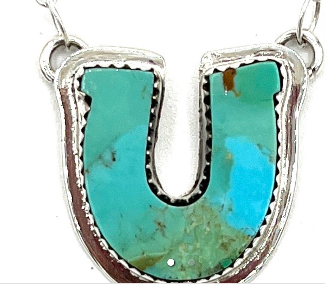 Horseshoe Kingman Turquoise Necklace Hada Collection