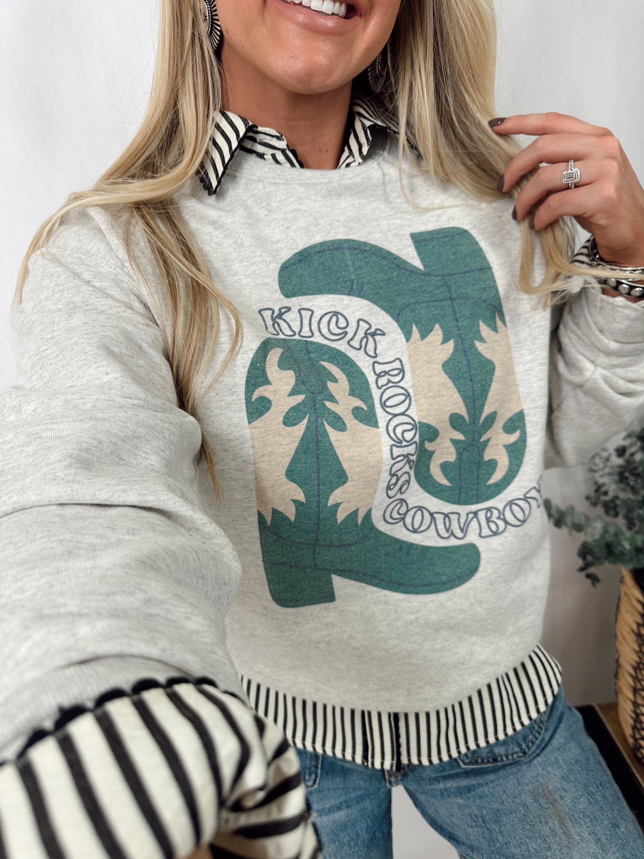 Kick Rocks Cowboy Sweatshirt