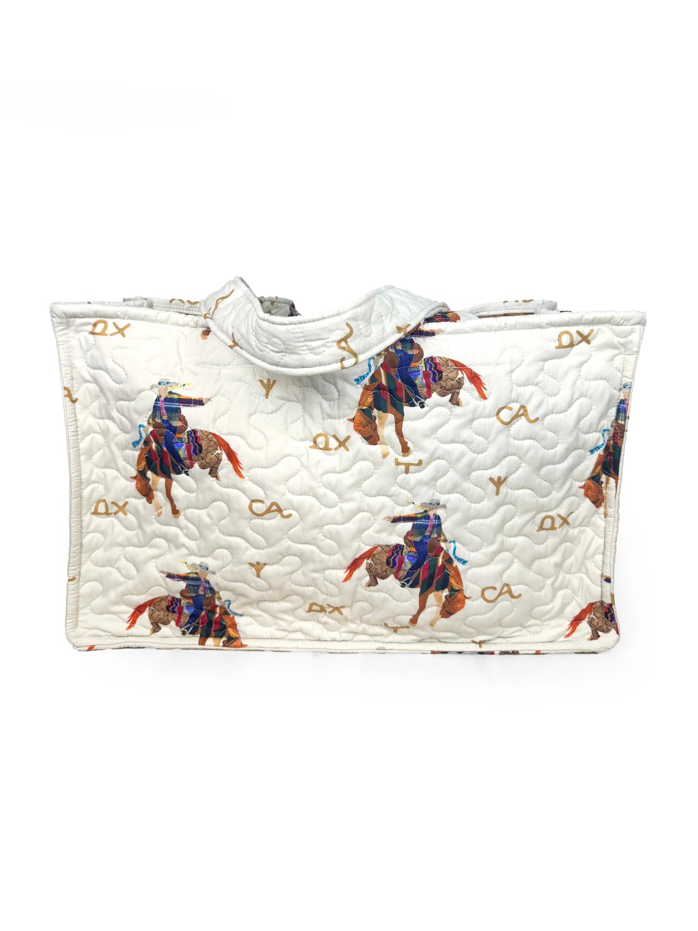 Casey Cowgirl Patchwork Linen Quilted Tote