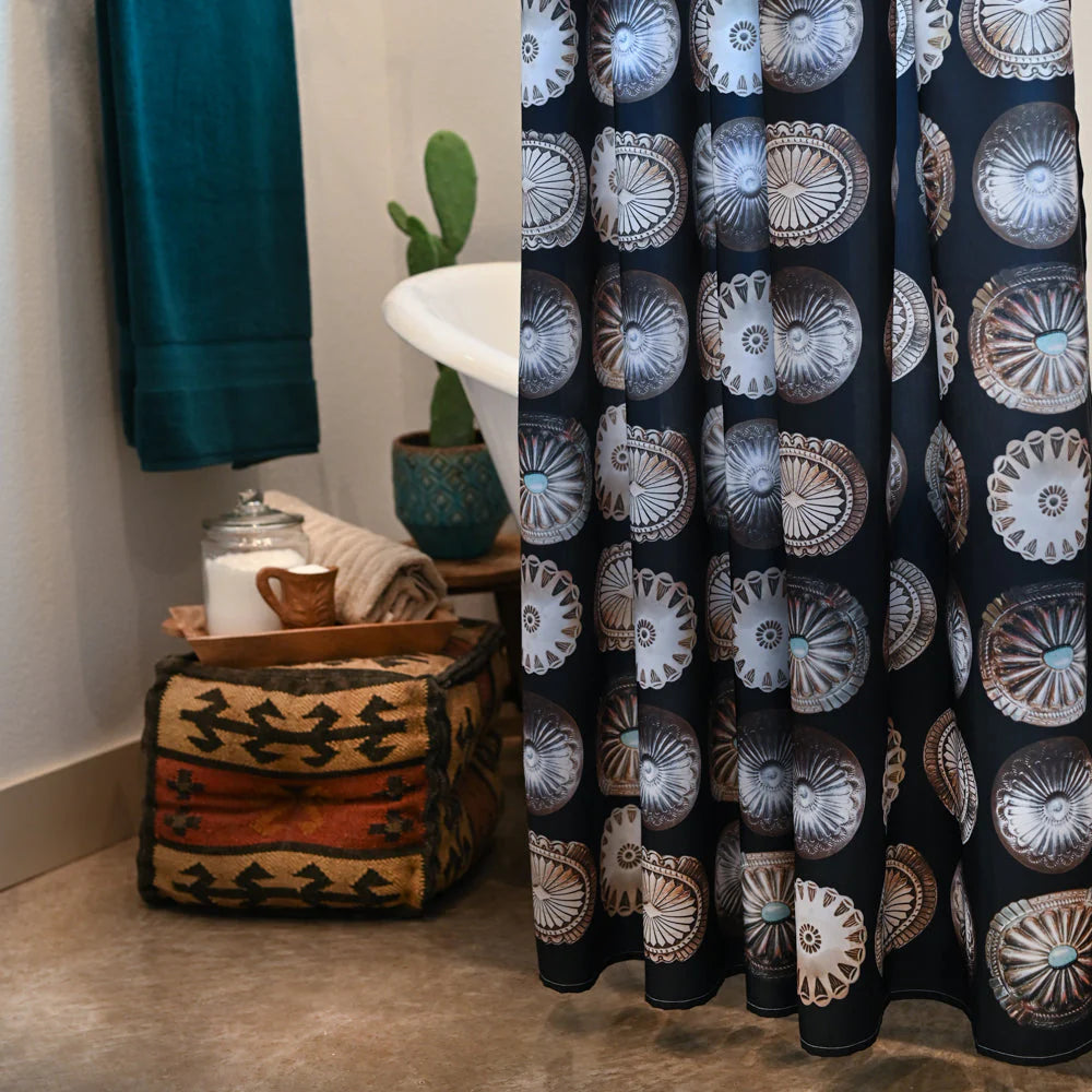 Concho Shower Curtain *Flagstaff Black