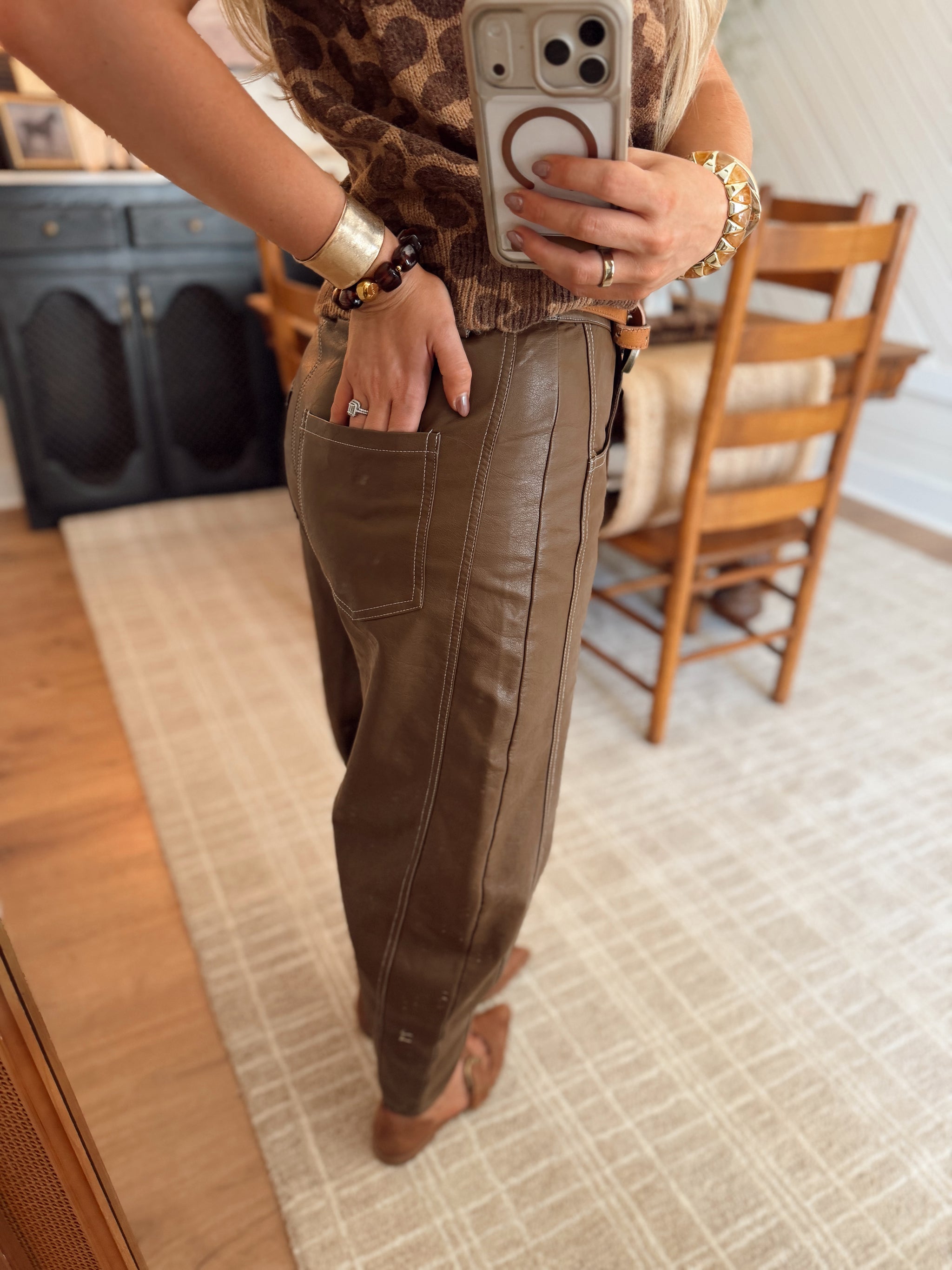 Lariat Leather Pants