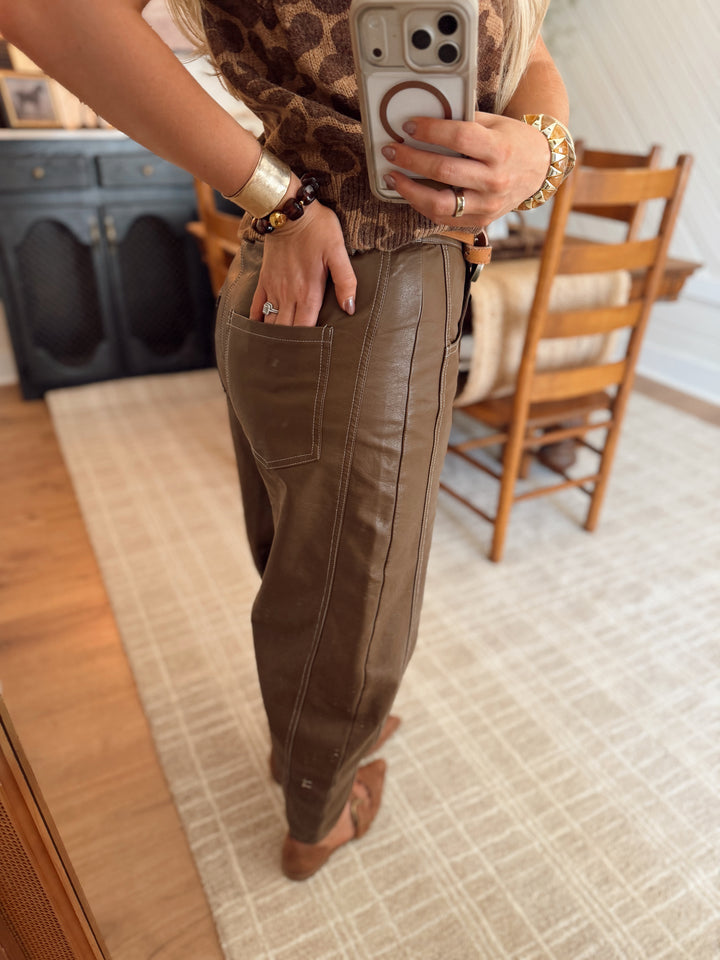 Lariat Leather Pants