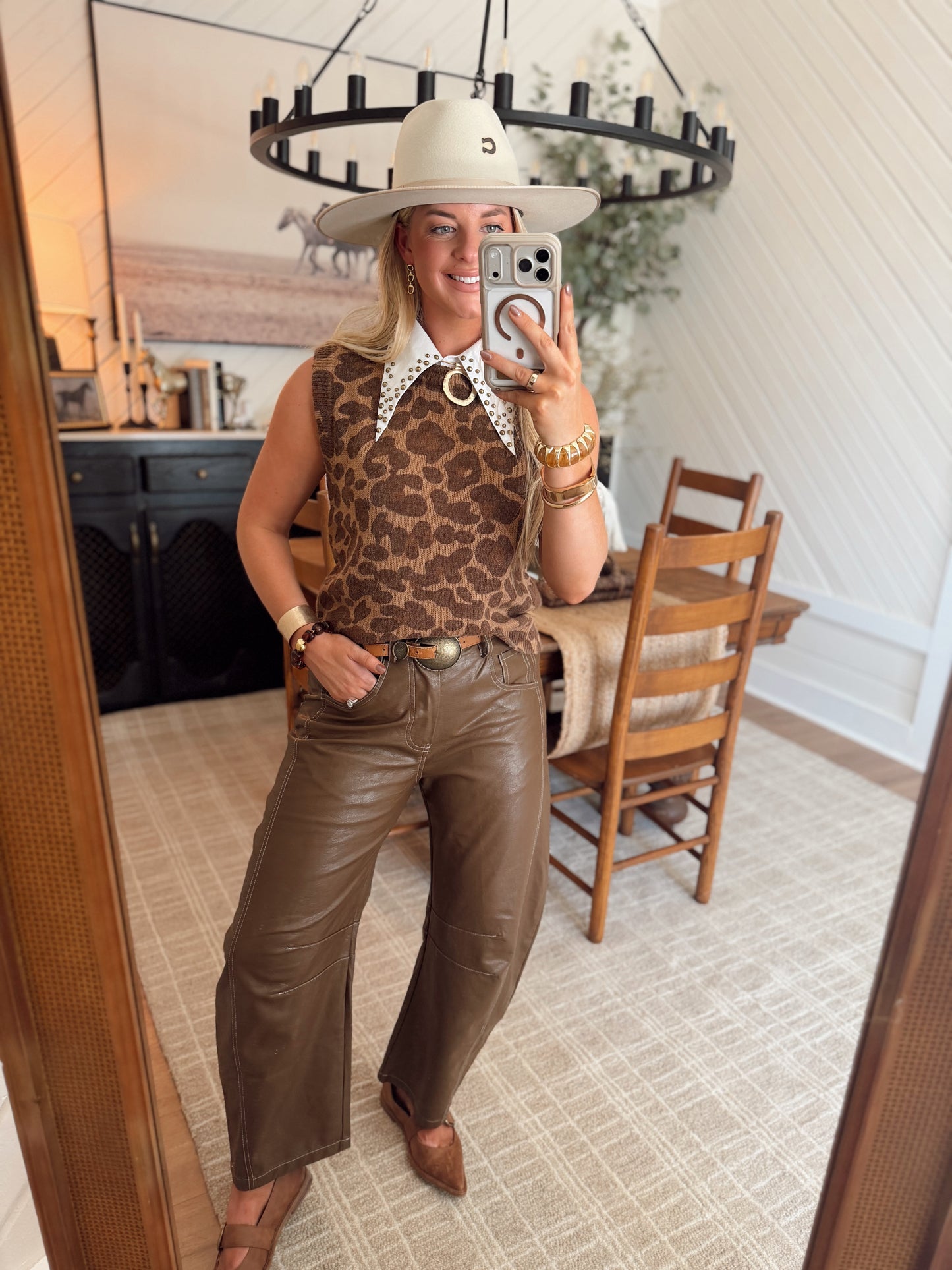 Lariat Leather Pants