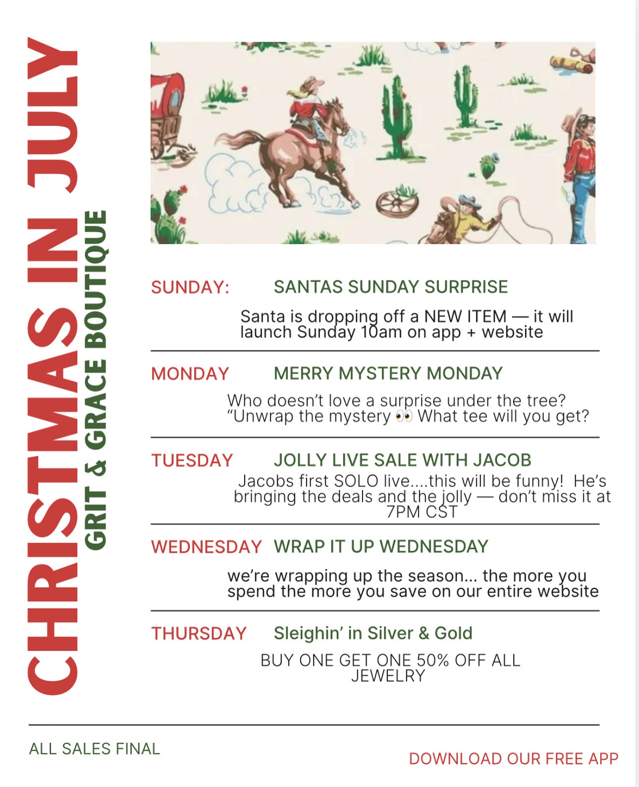 Christmas In July Week!