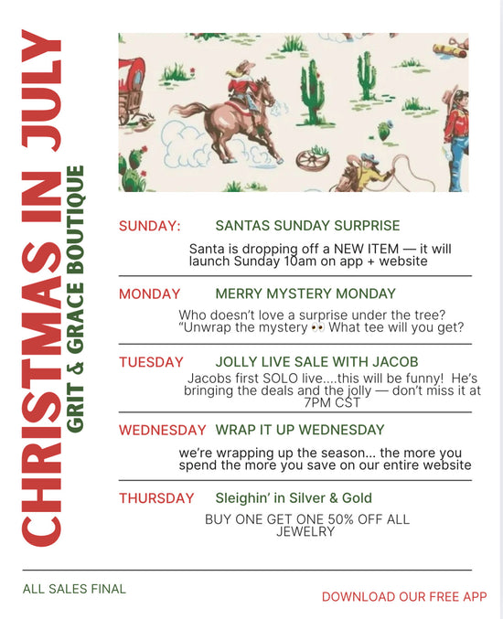 Christmas In July Week!