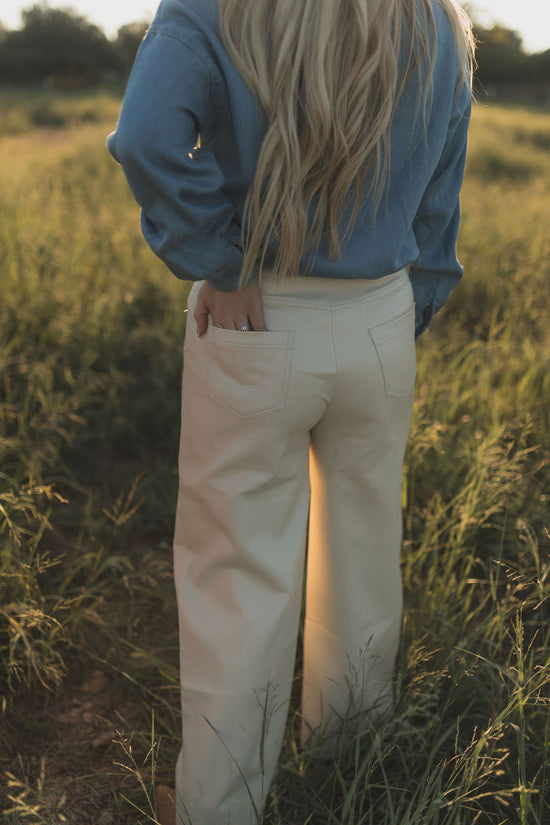 Laredo Leather Pants *Ivory