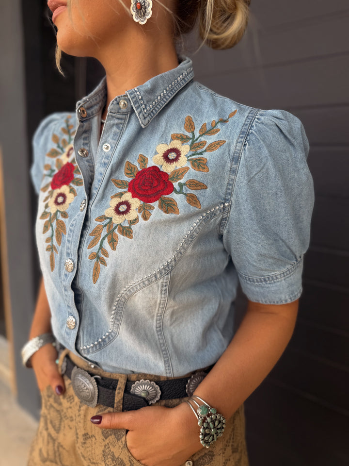 Sutton Top *Denim