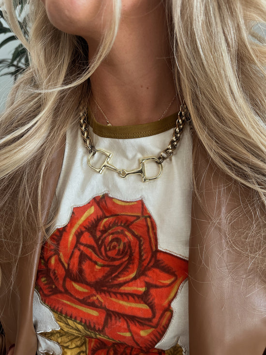 Double Bit Necklace *Gold