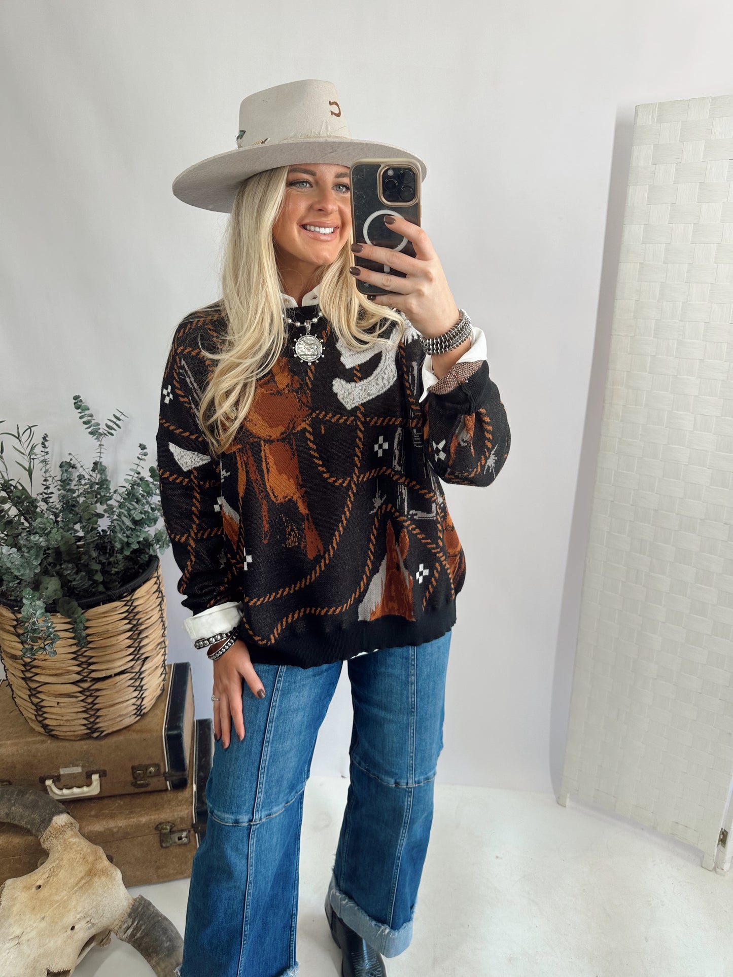 The Saddle Up Sweater