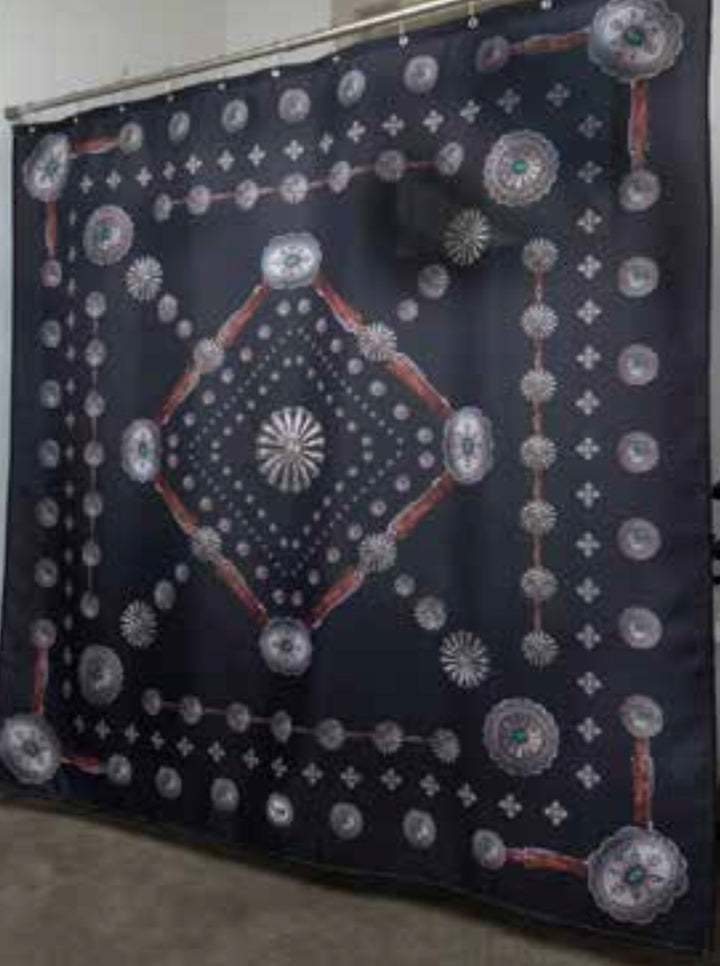 Concho Shower Curtain *Flagstaff Black