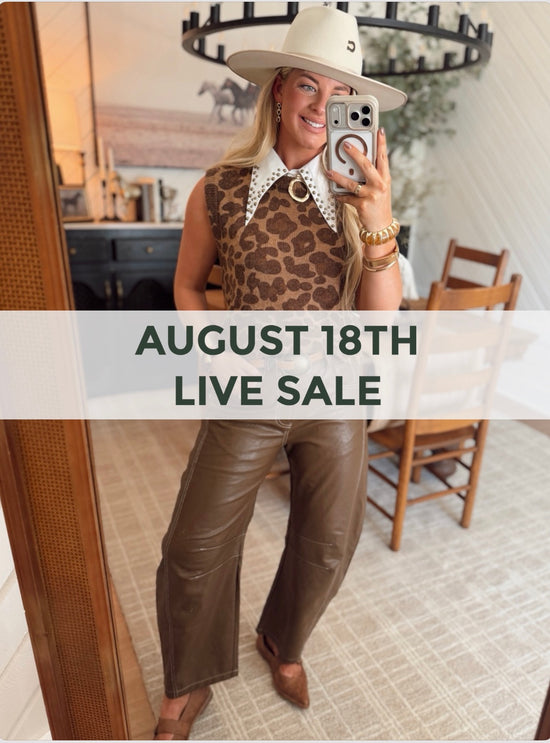 August 18th LIVE SALE