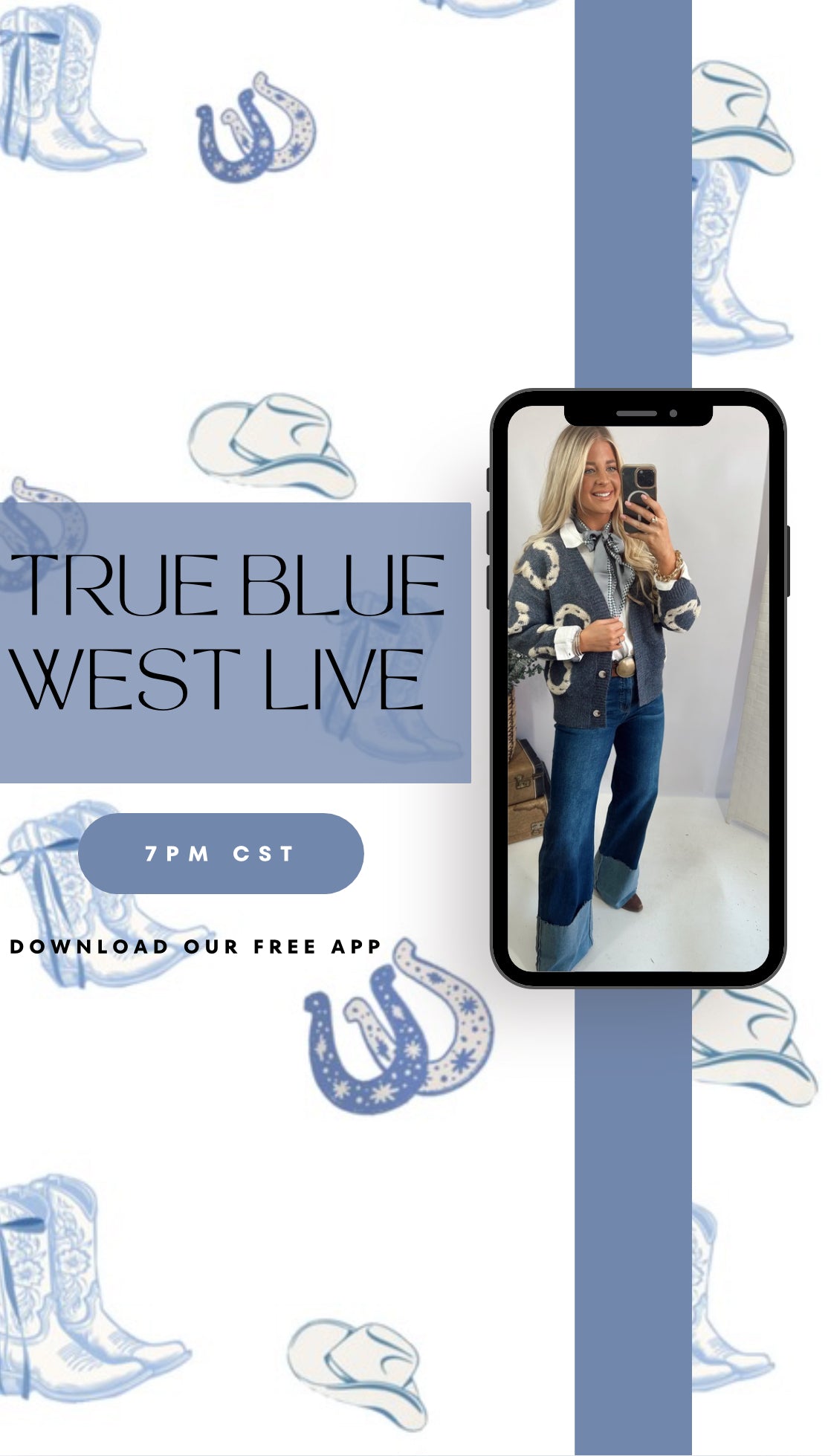 True blue west live sale