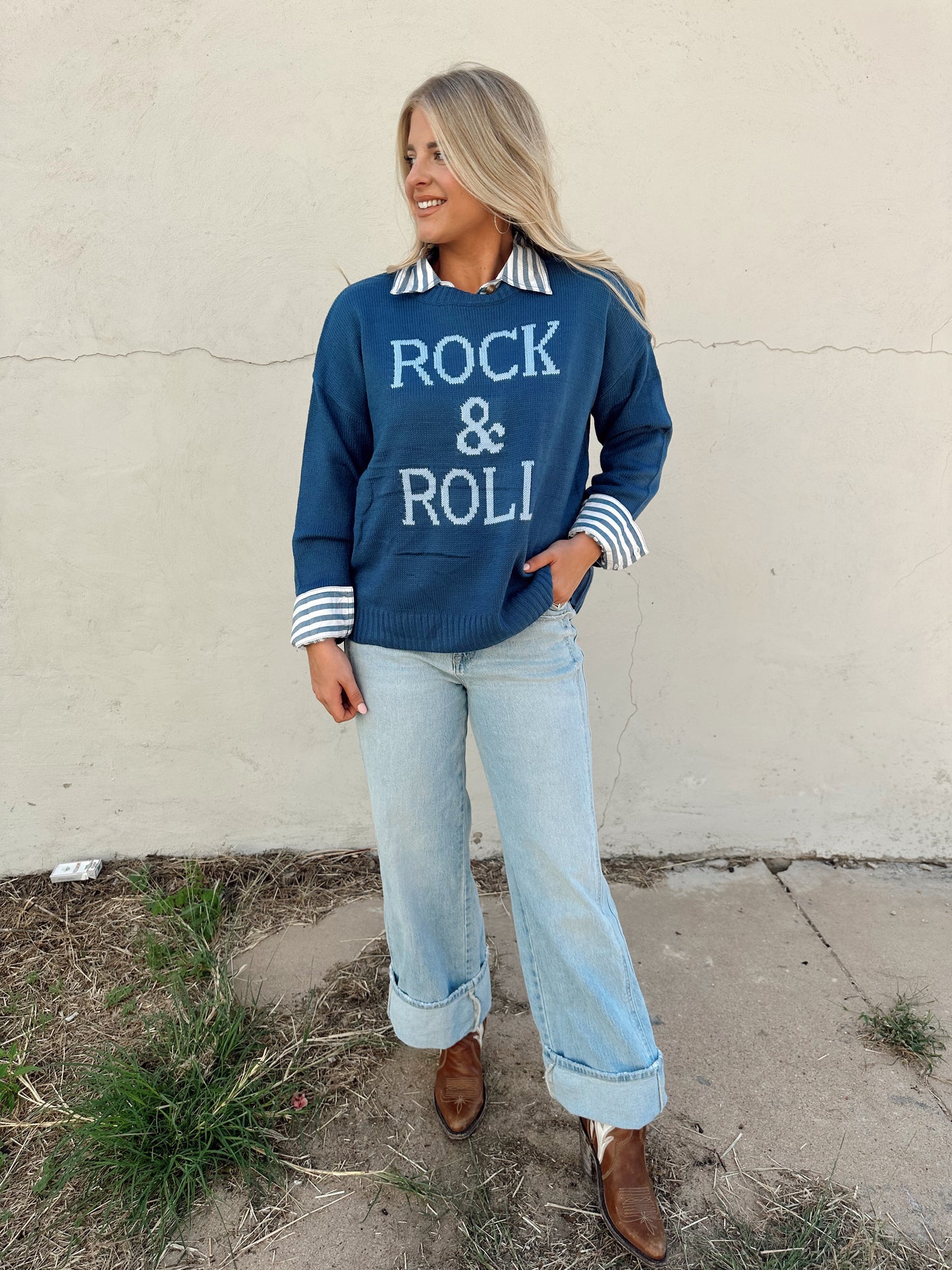 Rock & Roll Sweater *Blue