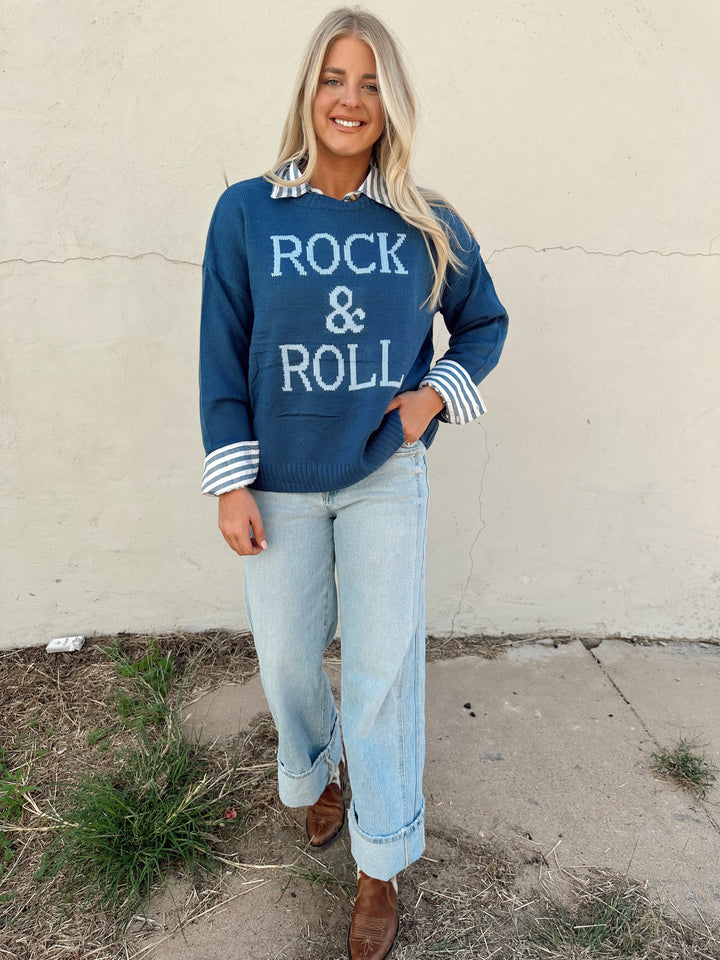 Rock & Roll Sweater *Blue