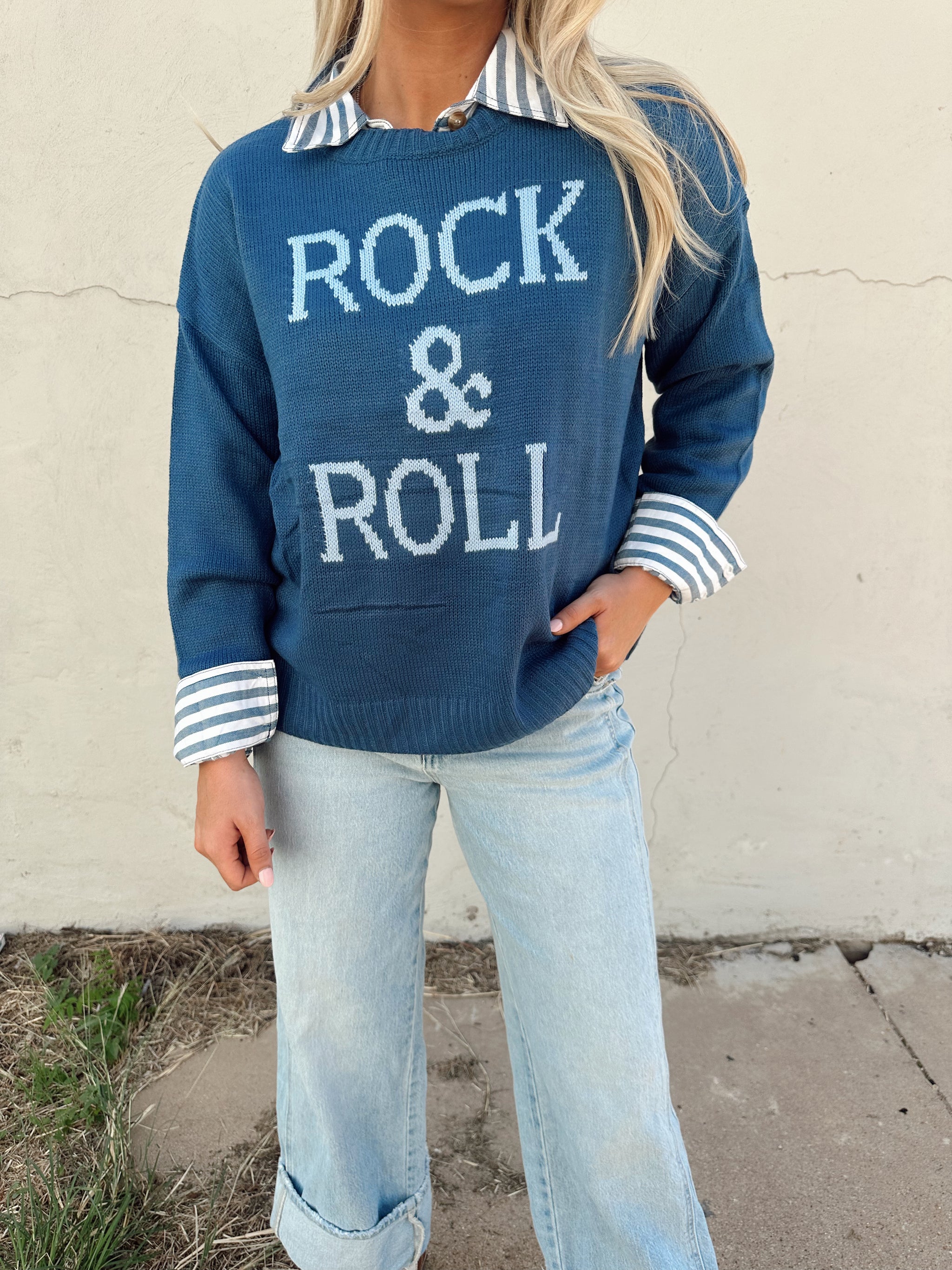 Rock & Roll Sweater *Blue