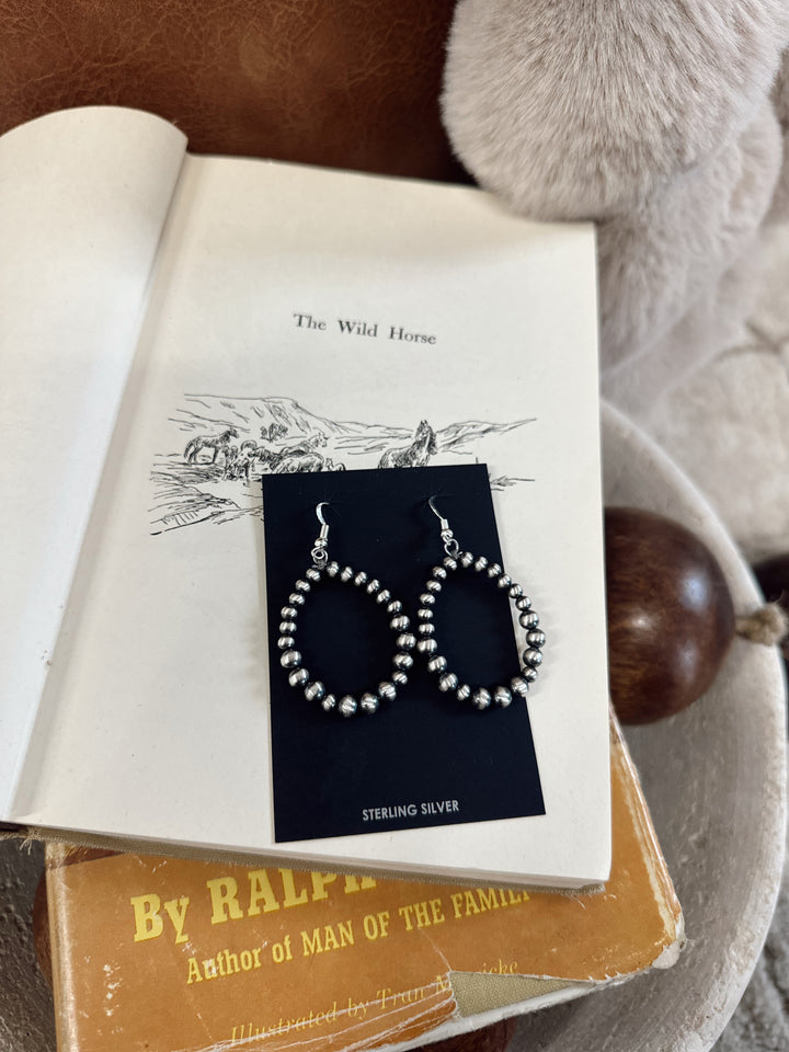Authentic Sterling Silver Pearl Earrings