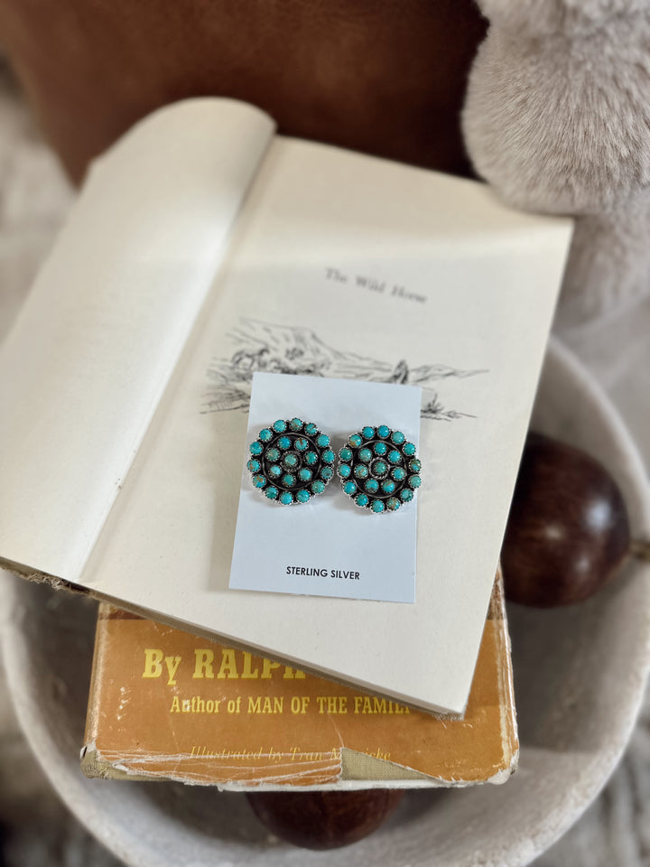 Canyon Earrings Kingman Turquoise Hada Collection
