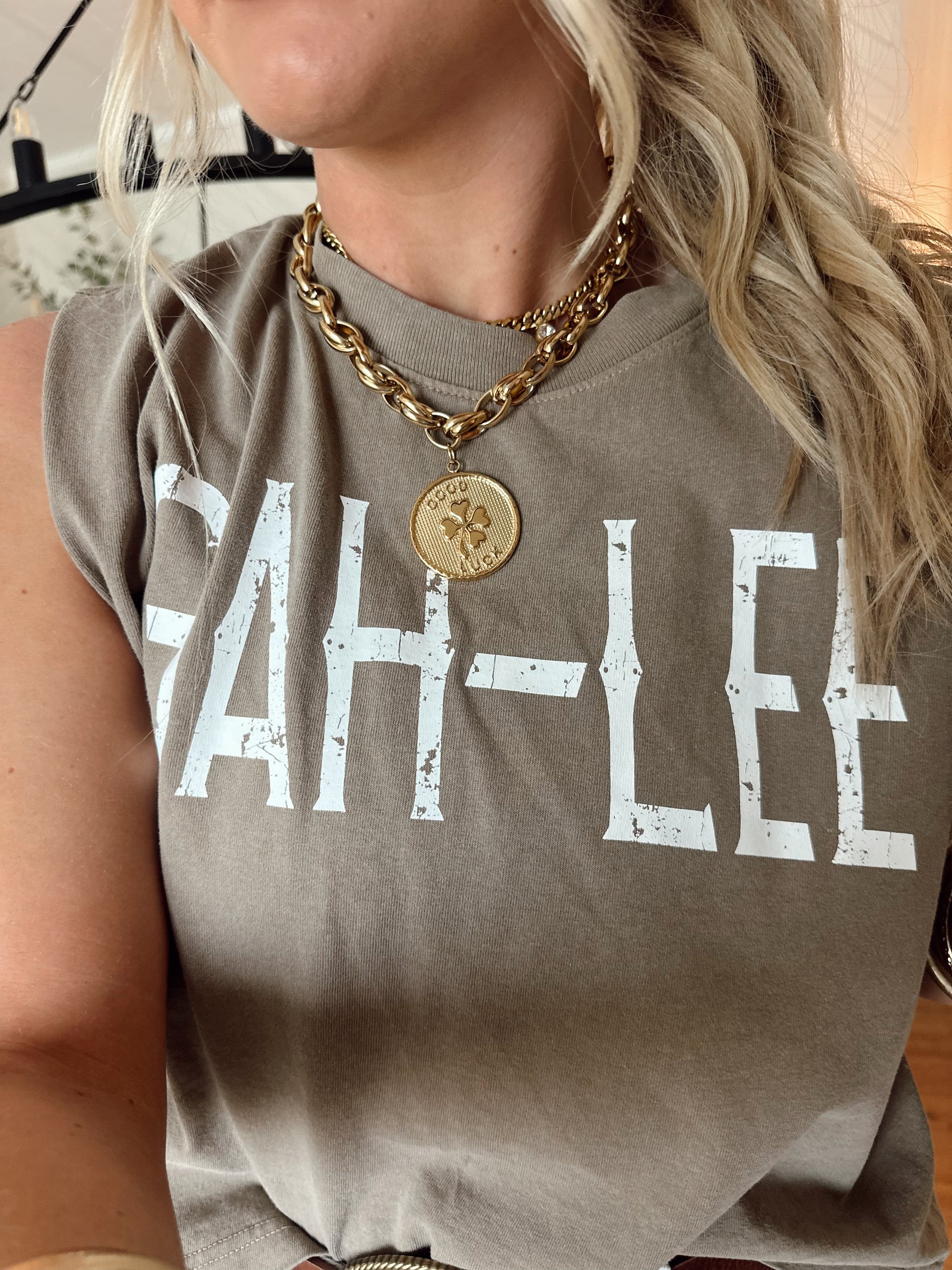 Good Luck Shamrock Coin Necklace