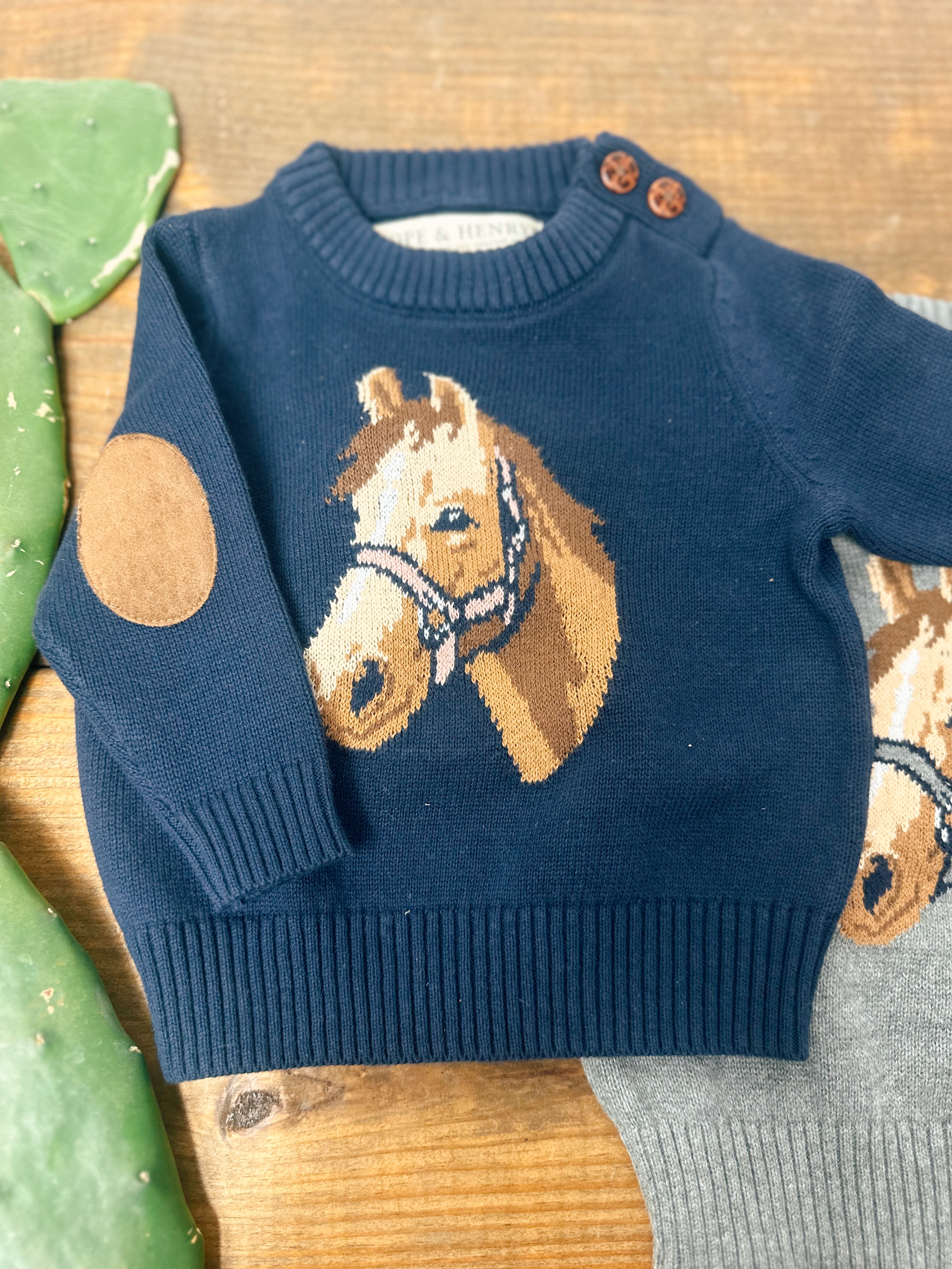 The Horse Sweater - baby (navy)