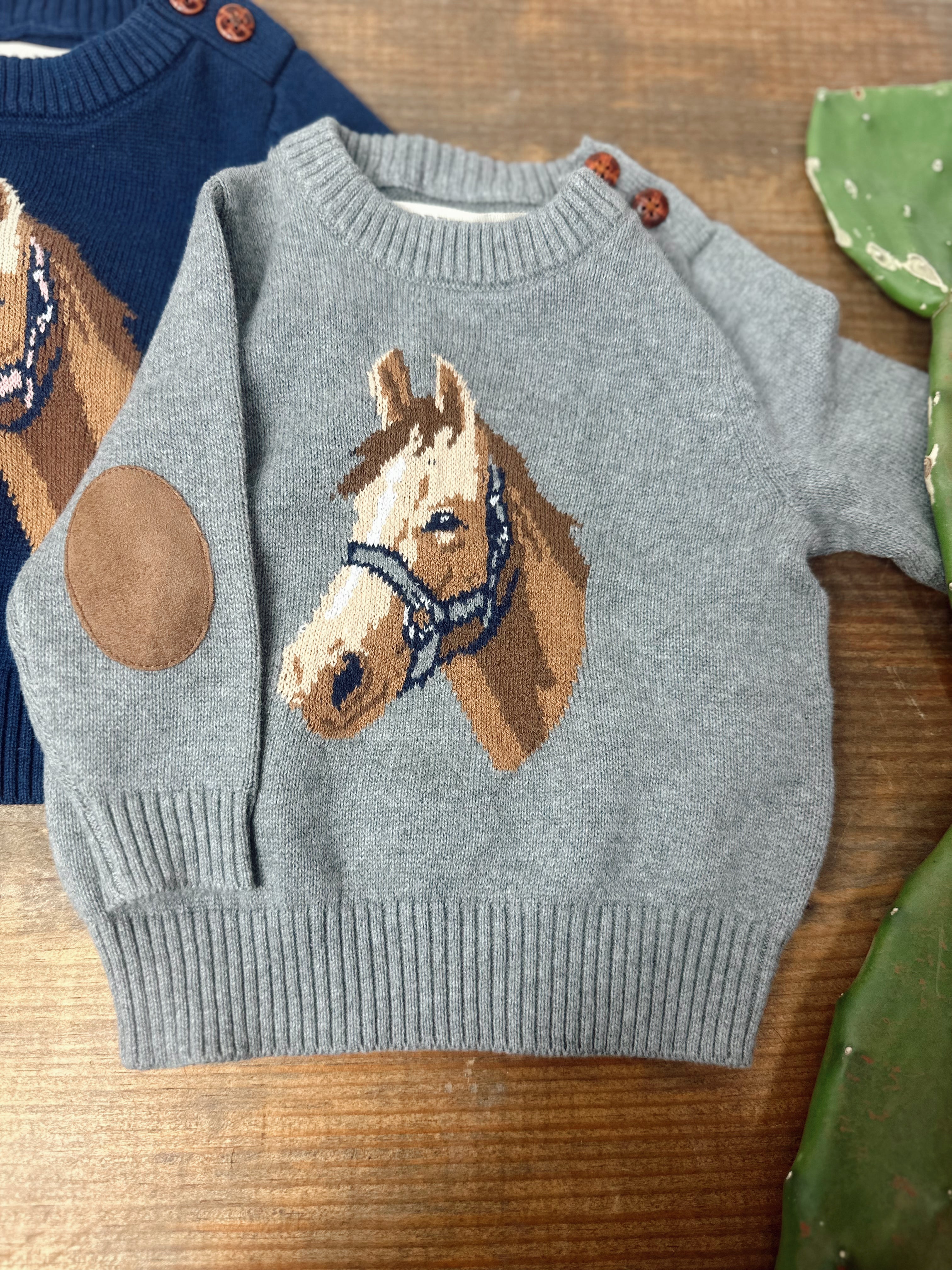 The Horse Sweater - baby (grey)