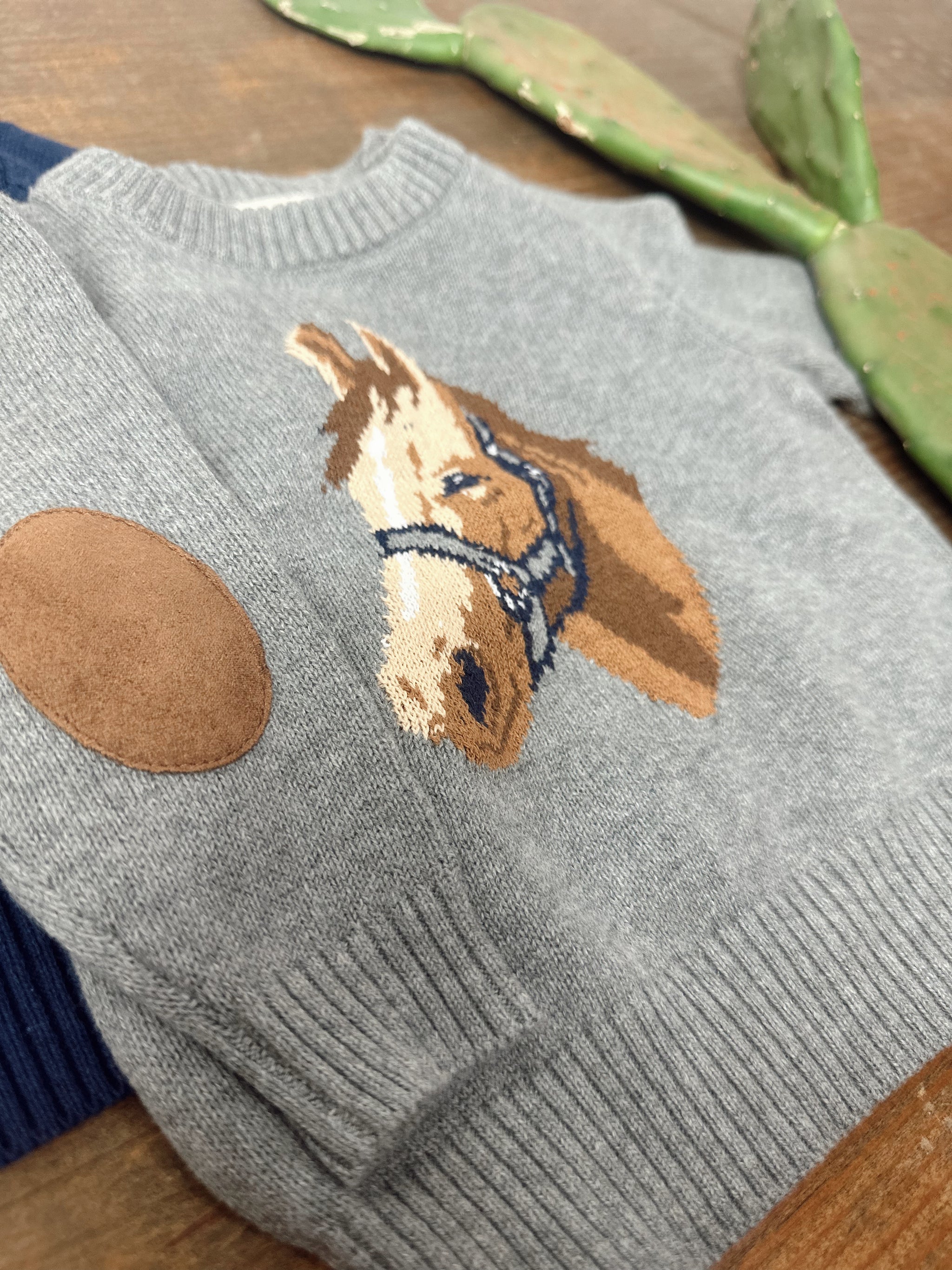 The Horse Sweater - baby (grey)