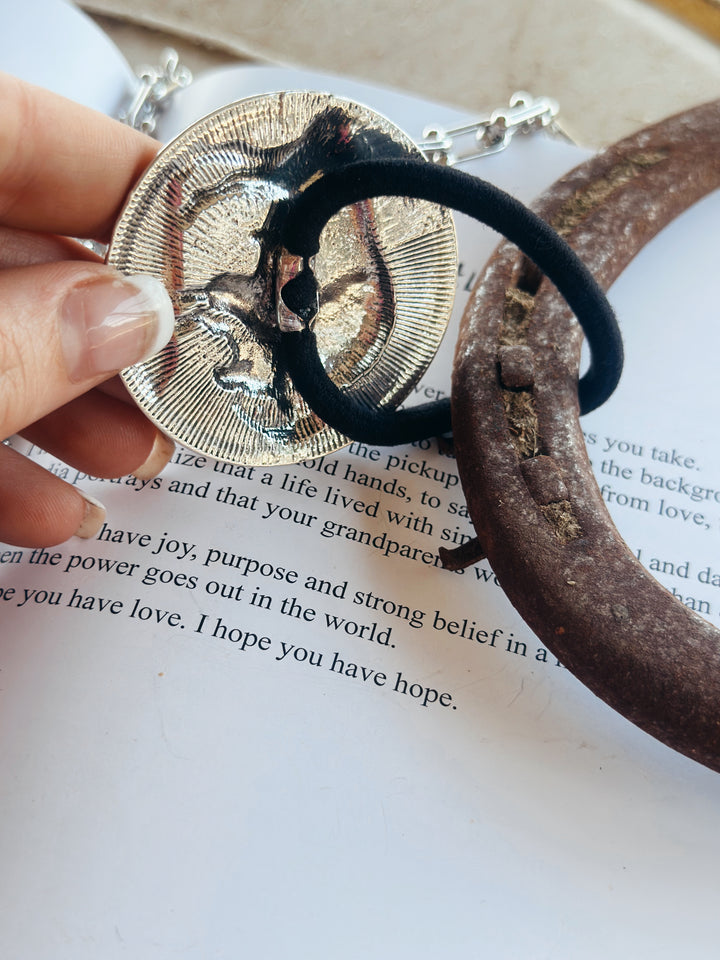 5 Cent Buffalo Hair Tie