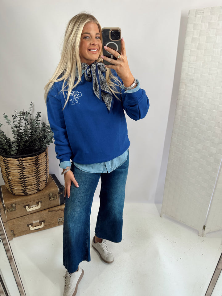 Rodeo Babe Sweatshirt *Blue