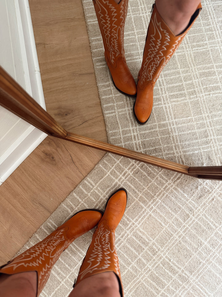 Mossil Cognac Liberty Boots