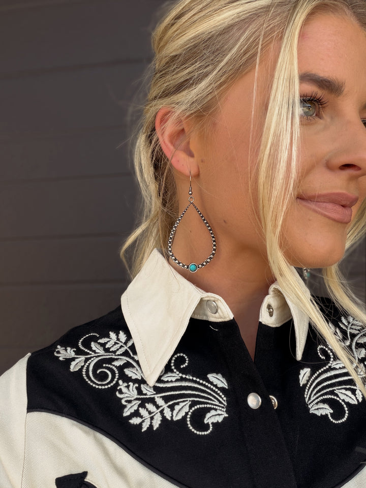 Patsy Earrings | 18K Gold Plated White Gold