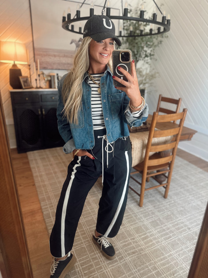 Mustang Pants *Black/White