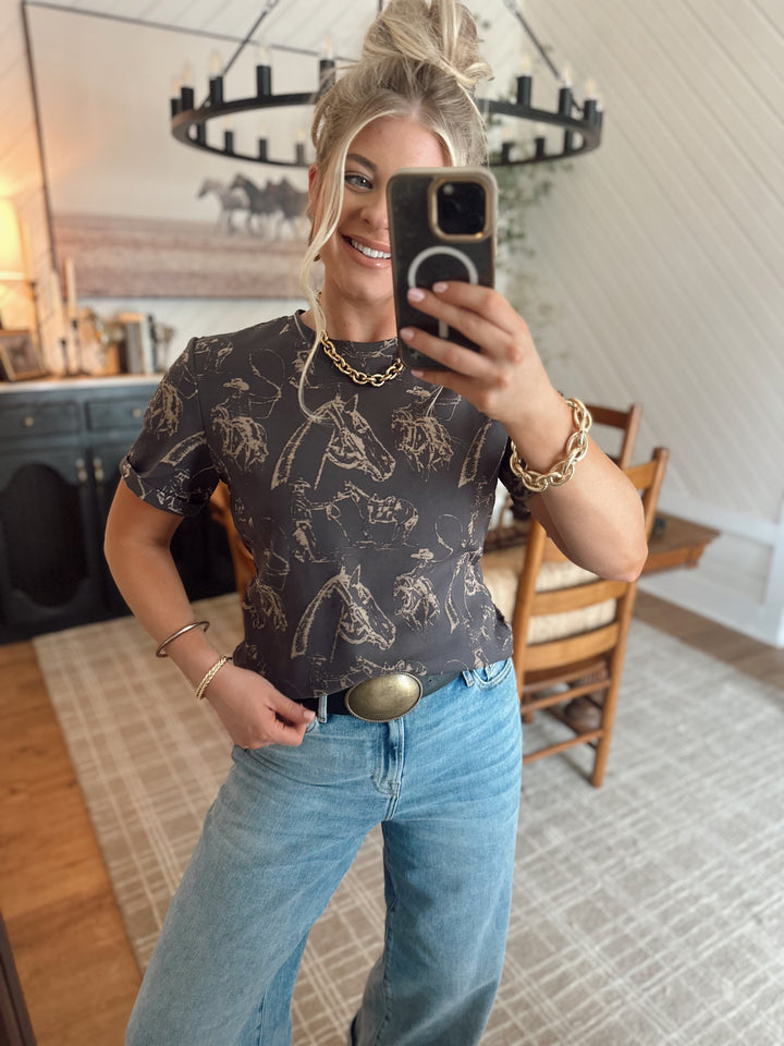 Doodle Dos Tee *Charcoal