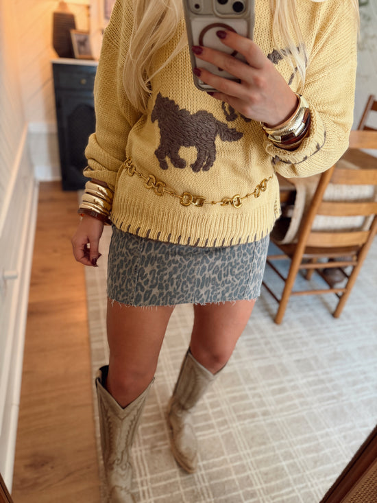 Macy Cheetah Skirt