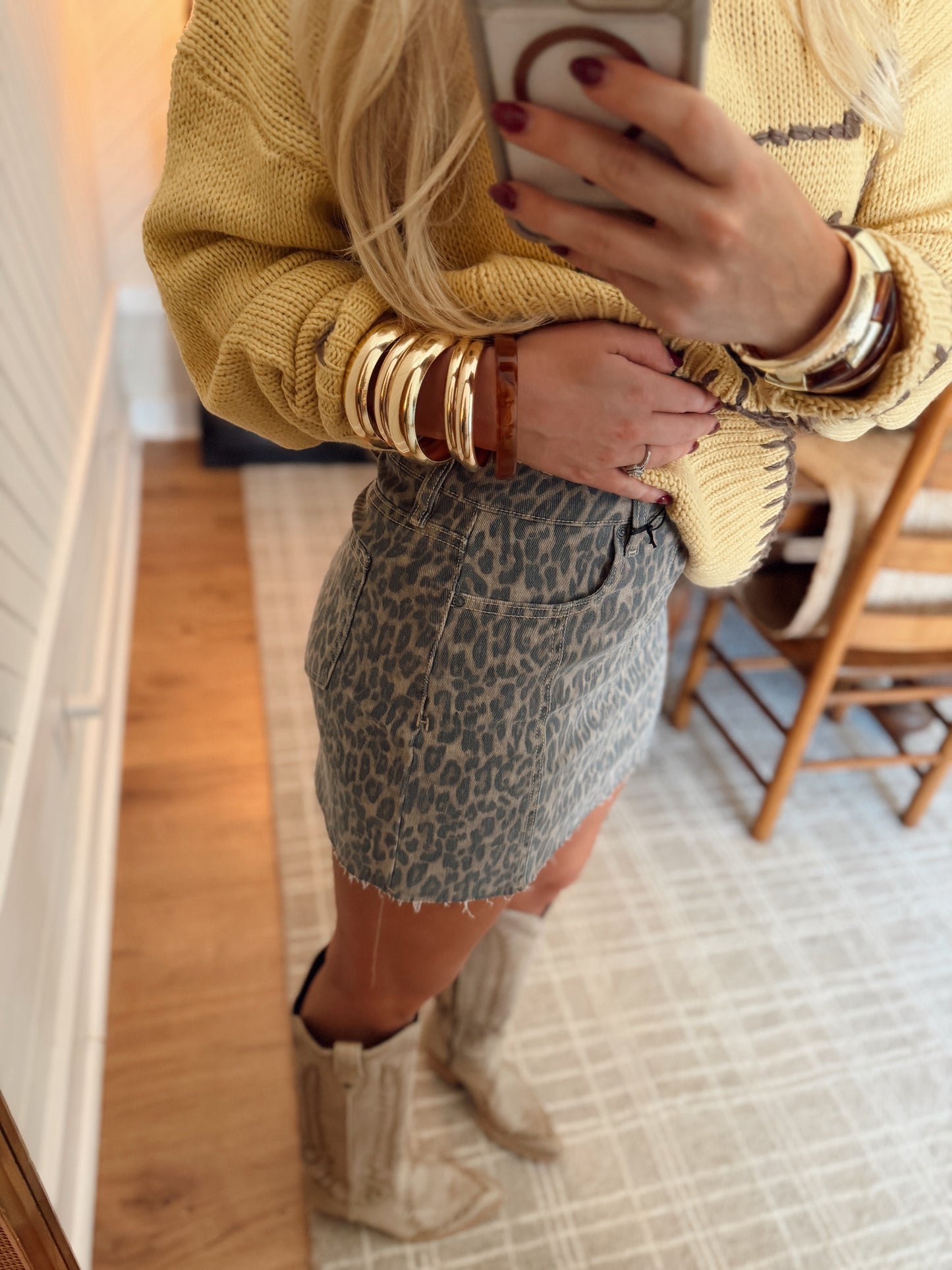 Macy Cheetah Skirt