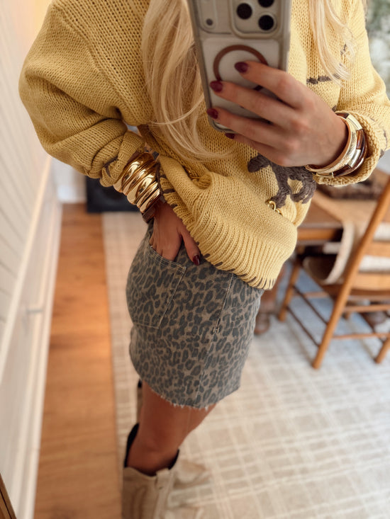 Macy Cheetah Skirt