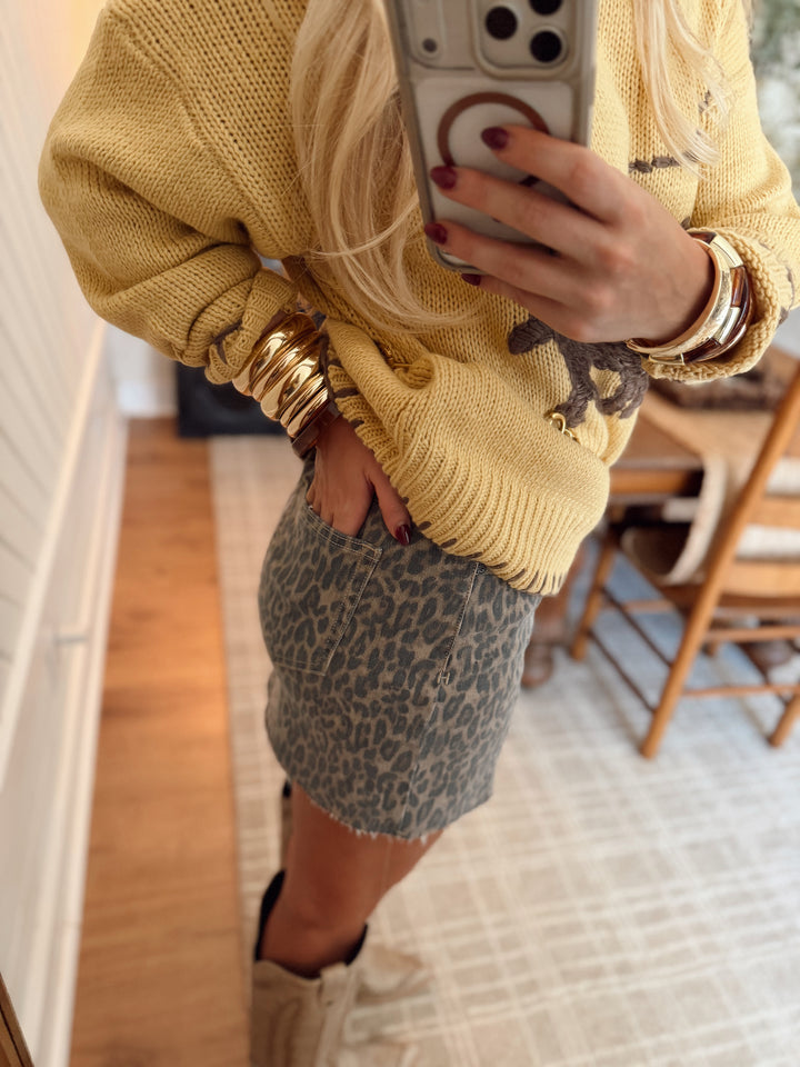 Macy Cheetah Skirt