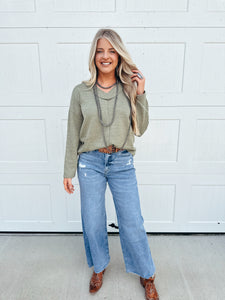 The Atwood Top in Olive